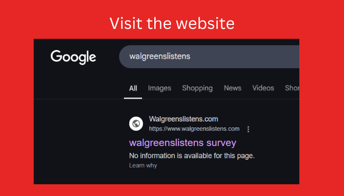 Walgreenslistens official portal screenshot Walgreenslistens official portal screenshot